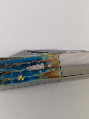 New Case XX Barlow Knife Caribbean Blue Bone Cob Corn