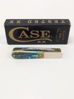 New Case XX Barlow Knife Caribbean Blue Bone Cob Corn