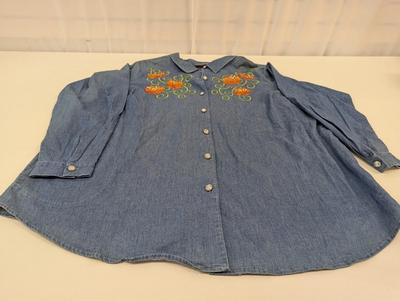 The Quacker Factory Fall Fall Shirt Size 2X With Tags