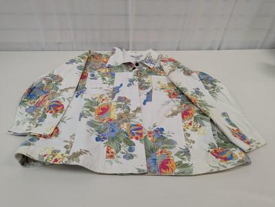 Susan Graver Style Floral Jacket Size 3X