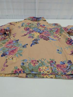 Susan Graver Style Floral Jacket Size 3X