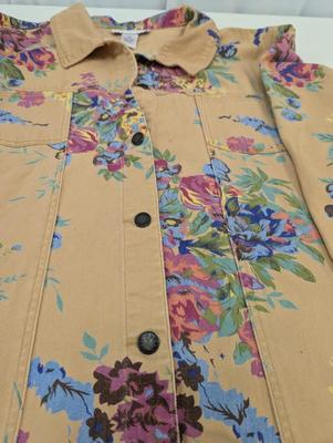 Susan Graver Style Floral Jacket Size 3X