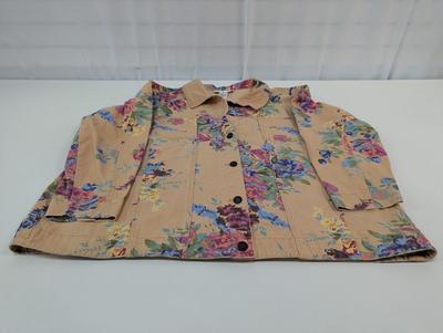 Susan Graver Style Floral Jacket Size 3X
