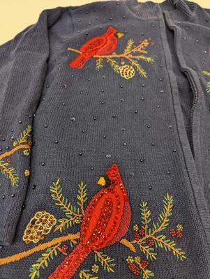 The Quacker Factory Cardinal Sweater Size 3X