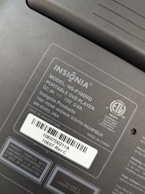 Insignia Portable DVD Player & Toshiba Video Player SD-3950