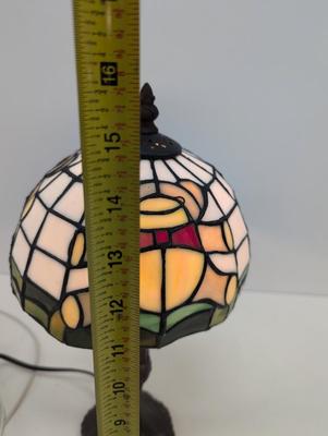Teddy Bear Tiffany Style Stained Glass Table Lamp