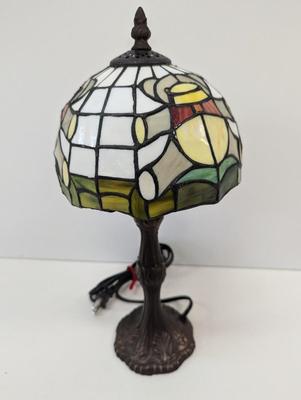 Teddy Bear Tiffany Style Stained Glass Table Lamp