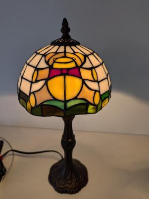 Teddy Bear Tiffany Style Stained Glass Table Lamp