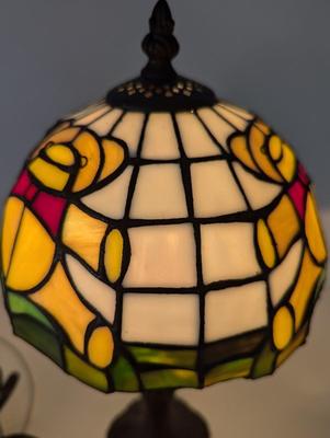 Teddy Bear Tiffany Style Stained Glass Table Lamp
