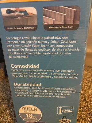 NEW INTEX 18” TALL QUEEN AIR MATTRESS AND COLEMAN ELECTRIC AIR PUMP