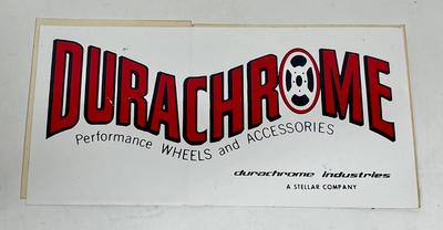 Vintage Automotive Equipment Sticker - Durachrome Performance Wheels and Accessories
