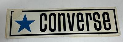 Vintage Converse Shoe Sticker - Block Letter Logo with Star