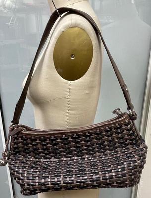 Brighton Woven leather purse shoulder bag D971658