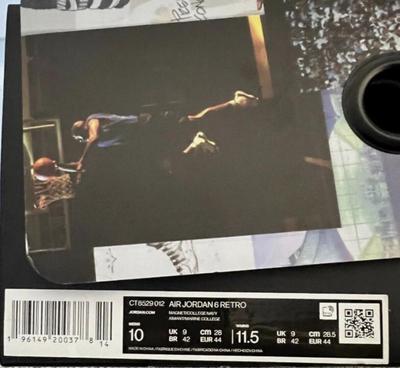 Mens Air Jordan Retro 6 'Georgetown (2022)' Size 10 [CT8529-012]