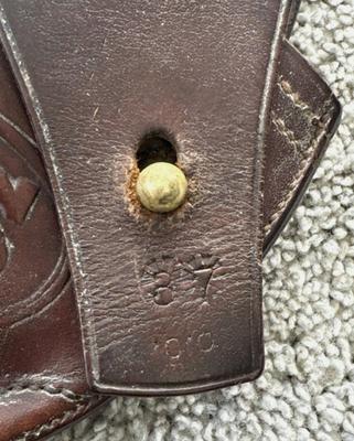 Original Pre-WWI US Army .38 Double Action Holster Stamped Rock Island Arsenal
