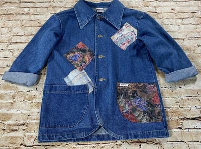 Vintage Guess Patch Denim Jacket - Made in USA