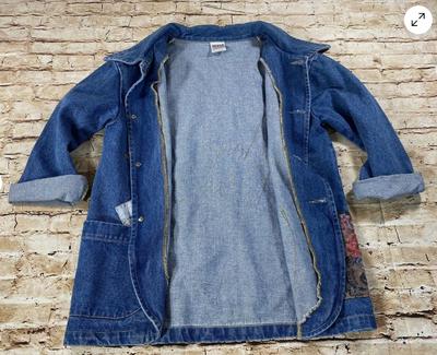 Vintage Guess Patch Denim Jacket - Made in USA