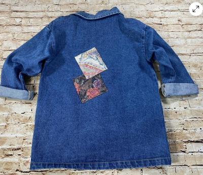 Vintage Guess Patch Denim Jacket - Made in USA