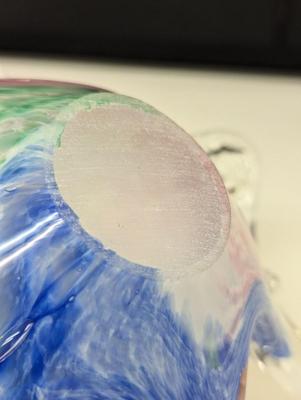 Multi-Color Swirl Murano Hand Crafted Art Glass Bowl