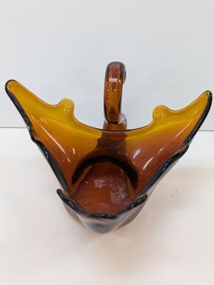 Vintage 1970's Hand Blown Glass Swan Choice 1