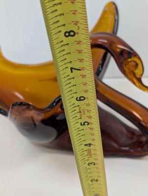 Vintage 1970's Hand Blown Glass Swan Choice 1