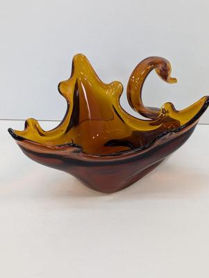 Vintage 1970's Hand Blown Glass Swan Choice 2