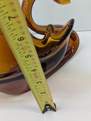 Vintage 1970's Hand Blown Glass Swan Choice 2