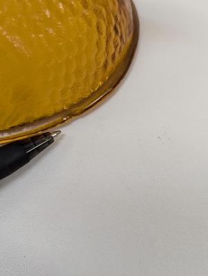 Vintage Amber Indiana Glass Covered Chicken Hen On Nest