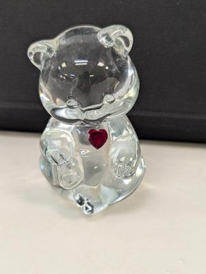Vintage Fenton Glass Birthday Bear