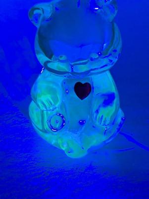 Vintage Fenton Glass Birthday Bear