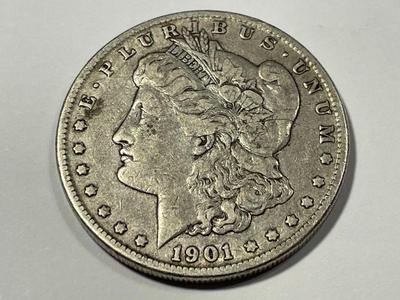 1901-O VERY FINE CONDITION MORGAN SILVER DOLLAR AS PICTURED. FREE DOMESTIC SHIPPING.
