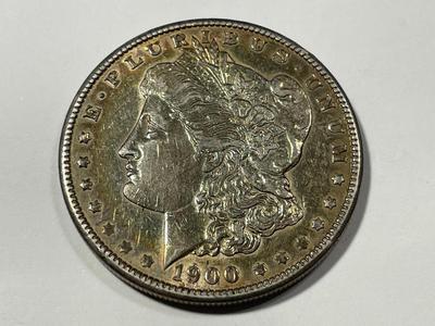 1900-P EXTRA FINE+ CONDITION MORGAN SILVER DOLLAR AS PICTURED. FREE DOMESTIC SHIPPING.