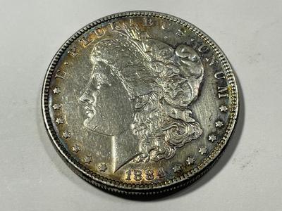 1884-P EXTRA FINE+ CONDITION MORGAN SILVER DOLLAR AS PICTURED. FREE DOMESTIC SHIPPING.