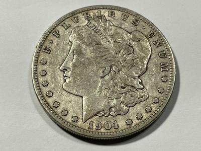 1901-O VERY FINE CONDITION MORGAN SILVER DOLLAR AS PICTURED. FREE DOMESTIC SHIPPING.