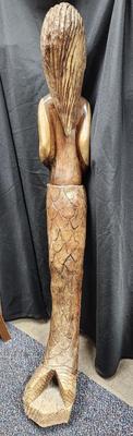 Carved Wood Figurehead Mermaid