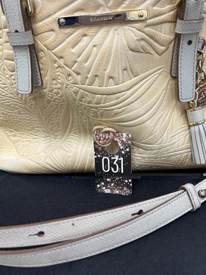Brahmin Tote with Havana Palm Leaves