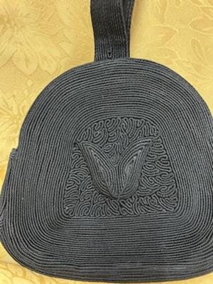 Black Vintage Genuine 'Corde" Purse