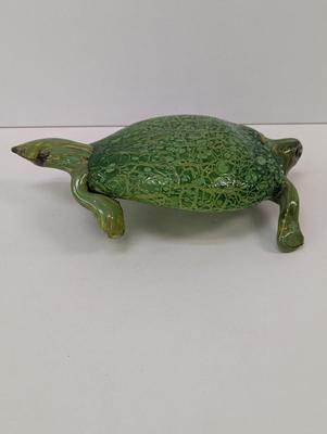 Hand Made Glass Sea Turtle Figure