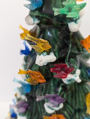 Mid Century Ceramic Christmas Tree Light Up By HCM