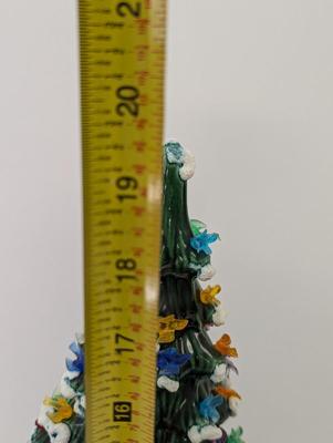 Mid Century Ceramic Christmas Tree Light Up By HCM