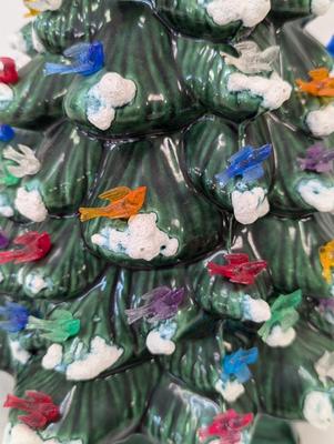 Mid Century Ceramic Christmas Tree Light Up By HCM