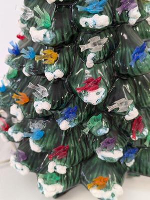 Mid Century Ceramic Christmas Tree Light Up By HCM