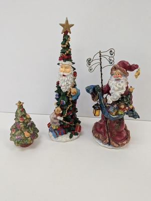 Holiday Figures Tree & Santa's