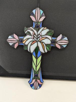 Stained Glass Decorative Cross