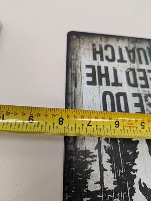 Retro Metal Tin Sign Approx 11 3/4" x 7 3/4"