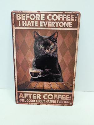 Retro Metal Tin Sign Approx 11 3/4" x 7 3/4"