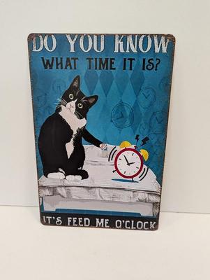 Retro Metal Tin Sign Approx 11 3/4" x 7 3/4"