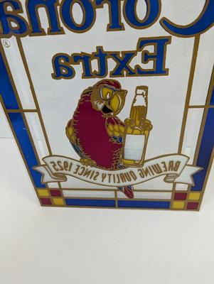 Coronita Extra Glass Sign Approx 11 1/2" x 16"