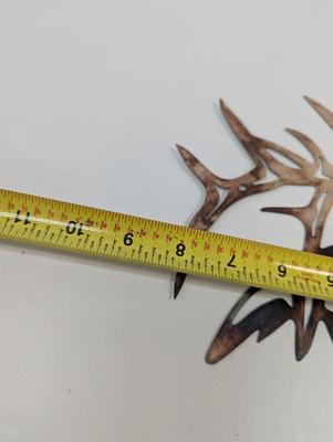 Elk Deer Retro Laser Cutting Metal Wall Art Handmade Silhouette