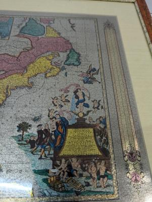 Mercator's Famous World Map Reproduced In Color Foil-Etch